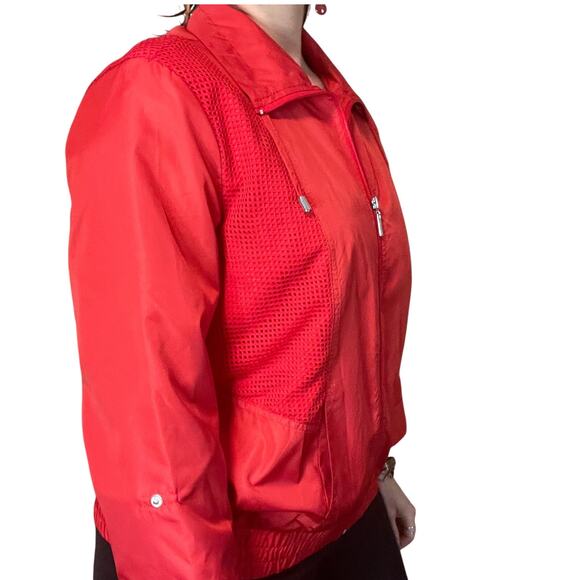 Vintage Red Jacket - Studio Works Sportswear - New With Tags Womens Petite Large - Picture 3 of 8